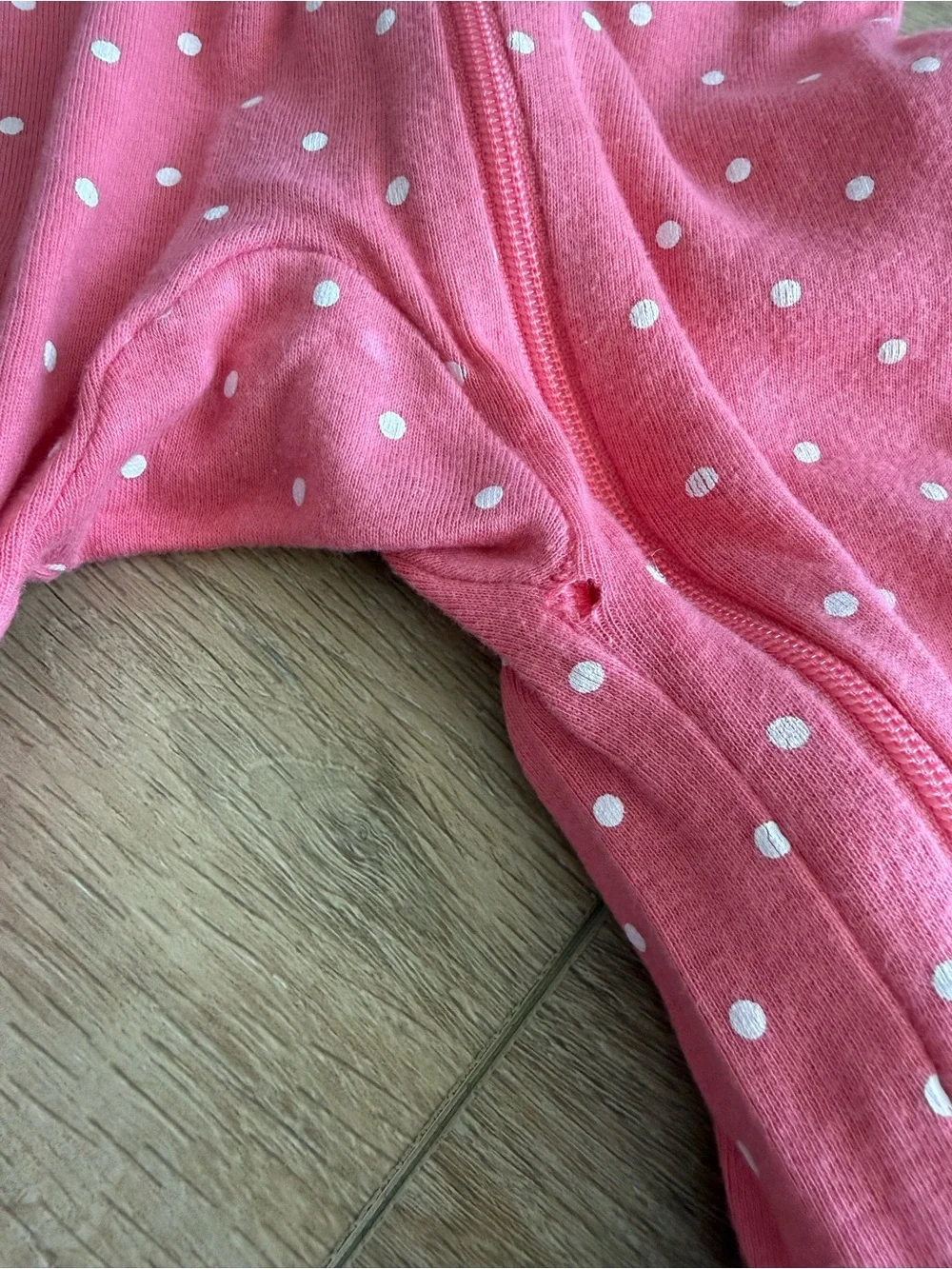 Gerber Pink Floral and Polka Dot Footed One-Piece Sleepers - 2 Pack